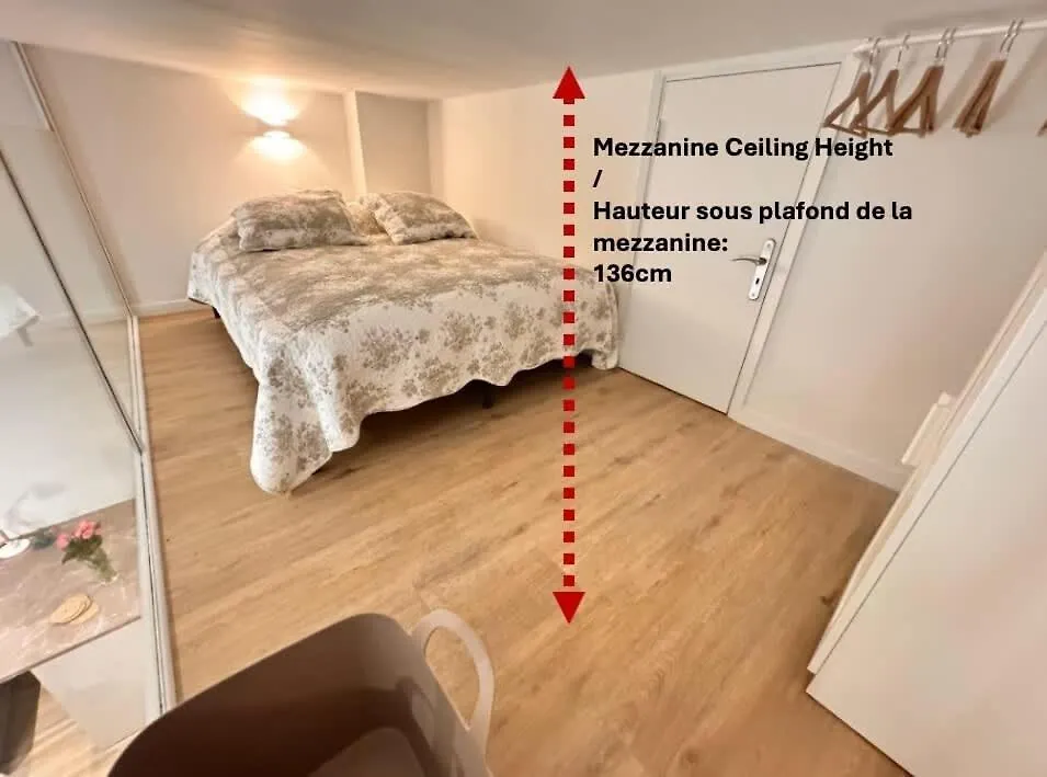 Central Studio With Mezzanine 3 Minutes To Sea Nice Holiday home
